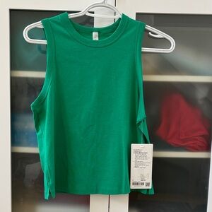 Lululemon Classic Fit Cotton Blend Tank Kelly Green NWT SZ 4 💚💚💚